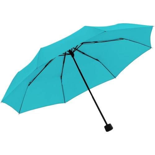 Зонт складной Trend Mini, бирюзовый фото 3