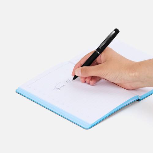 Ручка шариковая Bolt Soft Touch, черная фото 5