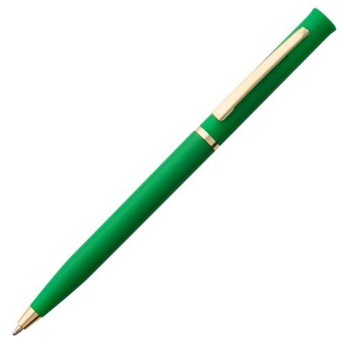 Ручка шариковая Euro Gold, зеленая фото 2