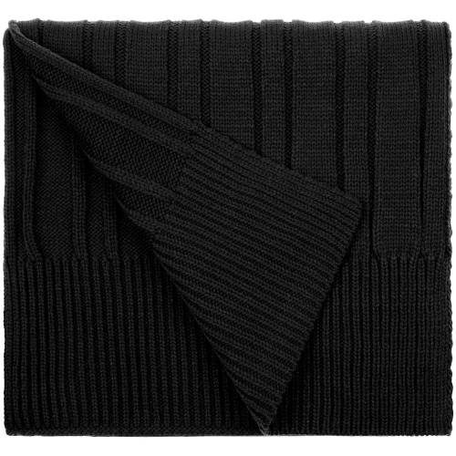 Шарф Knit Beat, черный фото 2