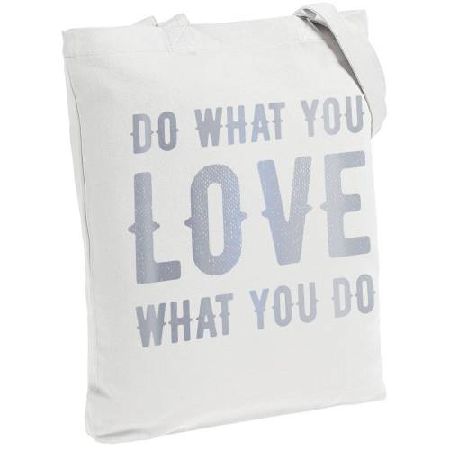 Холщовая сумка Do Love, молочно-белая фото 2