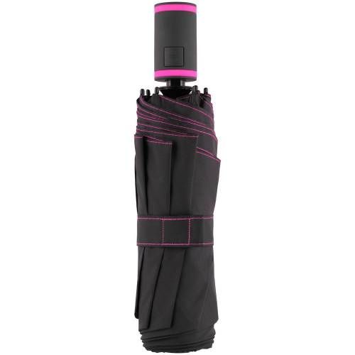 Зонт складной AOC Mini с цветными спицами, розовый фото 4