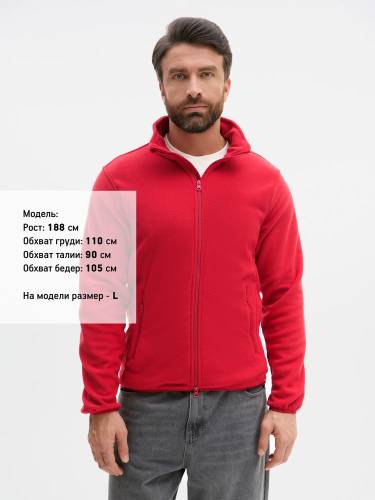 Куртка флисовая унисекс Ben Mac, красная фото 6