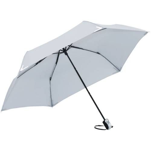 Зонт складной Safebrella, серый фото 3