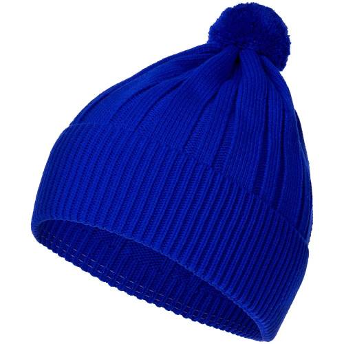 Шапка Knit Beat, синяя фото 2