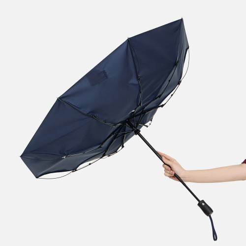 Зонт складной Brellix, темно-синий фото 6