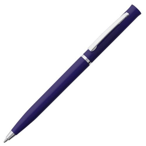 Ручка шариковая Euro Chrome, синяя фото 2