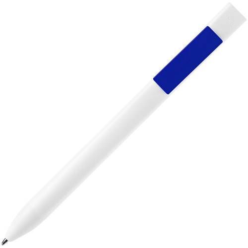 Ручка шариковая Swiper SQ, белая с синим фото 3