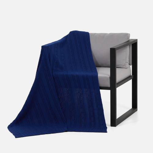 Плед Remitti, темно-синий (кобальт) фото 3