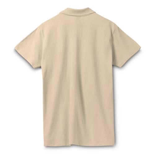 Рубашка поло мужская Spring 210, бежевая фото 3