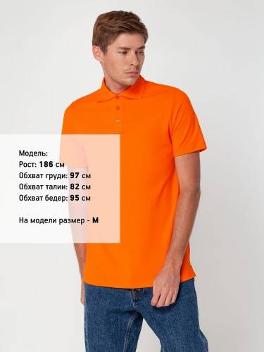 Рубашка поло мужская Virma Light, оранжевая фото 6