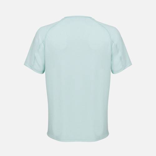 Футболка спортивная унисекс Vortex, зелено-голубая фото 3