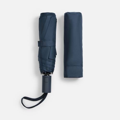 Зонт складной Cloudex, темно-синий фото 5