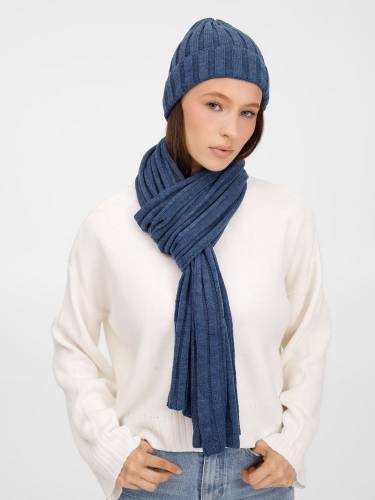 Шарф Metelitsa, синий меланж (джинс) фото 8