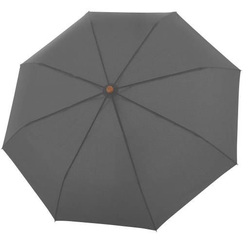 Зонт складной Nature Magic, серый фото 2