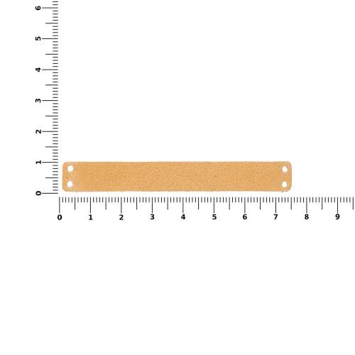 Лейбл кожаный Gimel, S, бежевый фото 4 Лейбл кожаный Gimel, S, бежевый фото 4