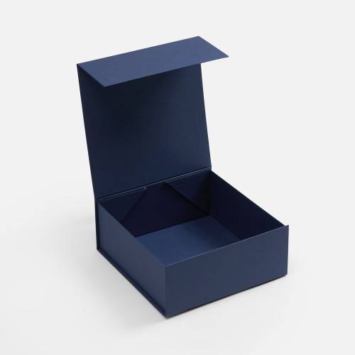 Коробка складная Quadra Fold, темно-синяя фото 4