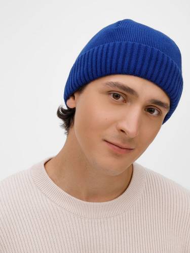 Шапка ComFleece, темно-синяя (кобальт) фото 5