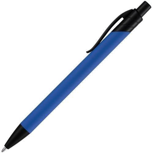 Ручка шариковая Undertone Black Soft Touch, ярко-синяя фото 3