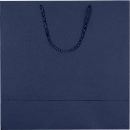 Пакет бумажный Porta L, темно-синий фото 3