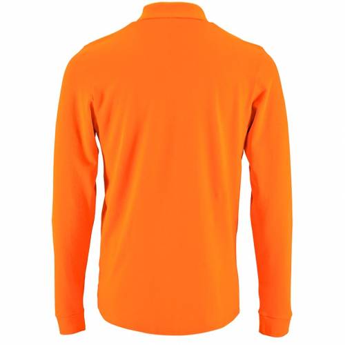 Рубашка поло мужская с длинным рукавом Perfect LSL Men, оранжевая фото 3