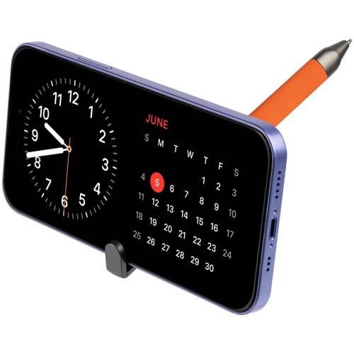 Ручка шариковая Standic с подставкой для телефона, оранжевая фото 8