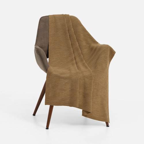 Плед Locus Solus, коричнево-бежевый меланж фото 2