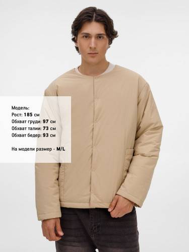 Куртка унисекс Veter, бежевая фото 11