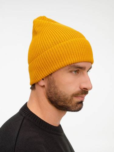 Шапка Nobilis Mono, желтая (медовая) фото 6 Шапка Nobilis Mono, желтая (медовая) фото 6