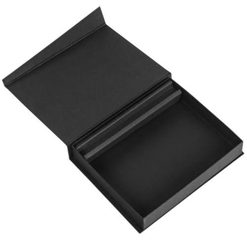 Коробка Duo под ежедневник и ручку, черная фото 4