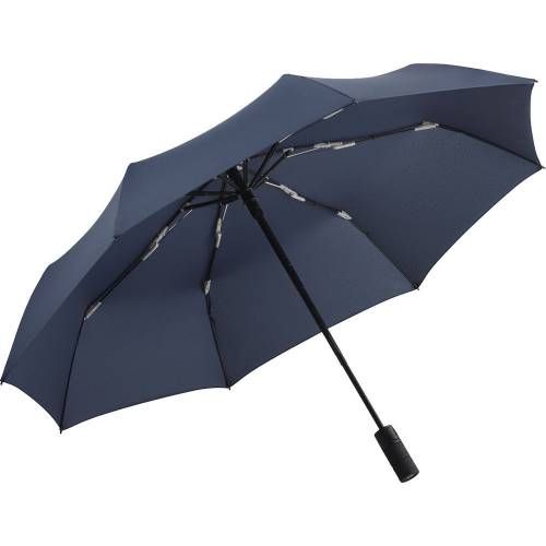 Зонт складной Profile, темно-синий фото 3