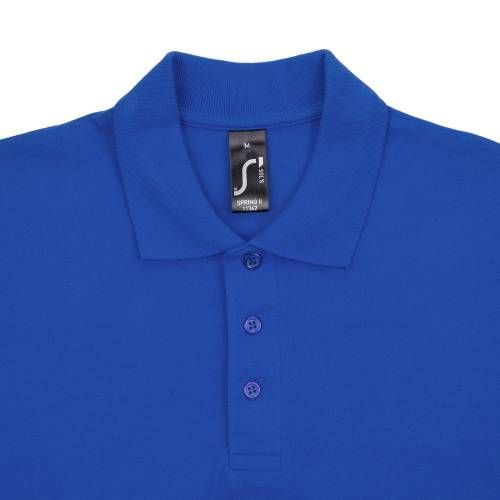 Рубашка поло мужская Spring 210, ярко-синяя (royal) фото 4