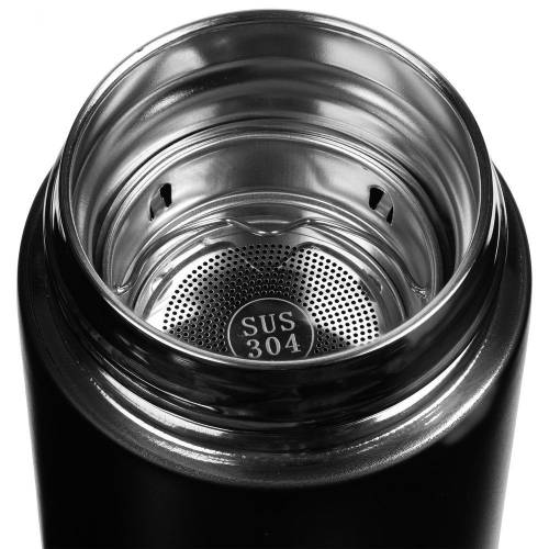 Смарт-бутылка с заменяемой батарейкой Long Therm, черная фото 5