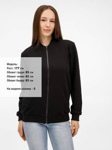 Бомбер унисекс Townie, черный фото 9 Бомбер унисекс Townie, черный фото 9