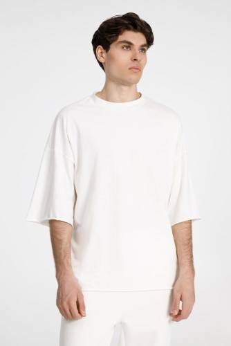 Футболка унисекс оверсайз T1, молочно-белая фото 2