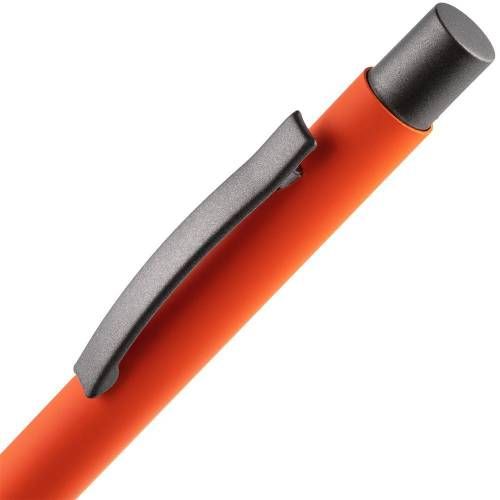 Ручка шариковая Atento Soft Touch, оранжевая фото 5