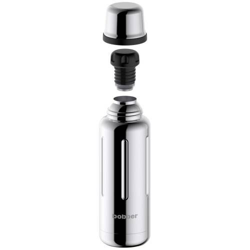 Термос Flask 470, вакуумный, стальной зеркальный фото 4