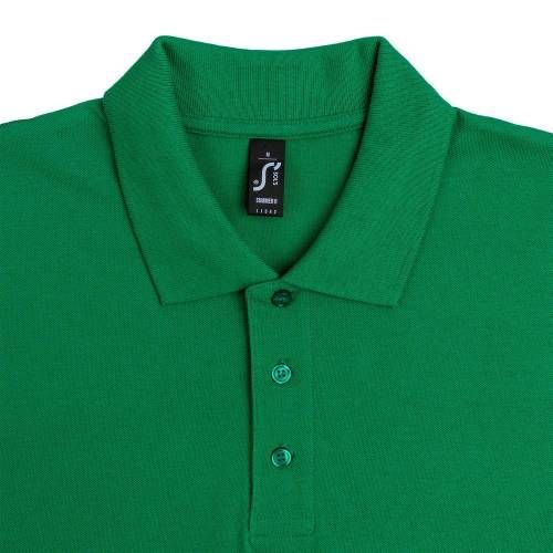 Рубашка поло мужская Summer 170, ярко-зеленая фото 4