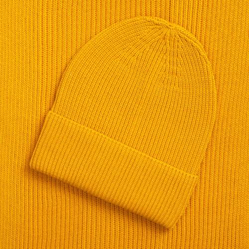 Шарф Nobilis Mono, желтый (медовый) фото 5