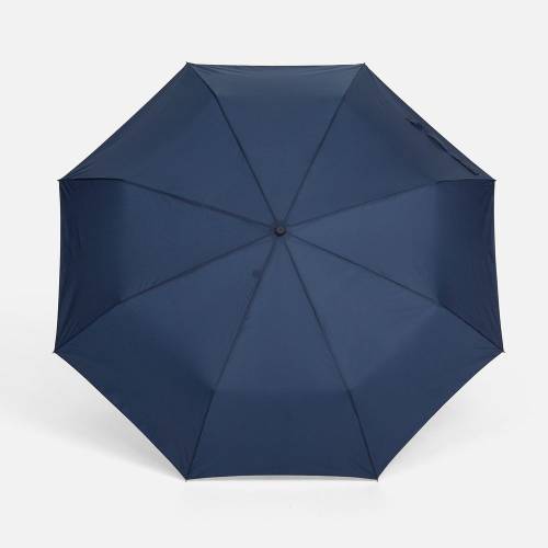 Зонт складной Fiber, темно-синий фото 3