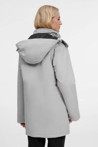 Куртка-парка унисекс Sfera, светло-серая фото 16