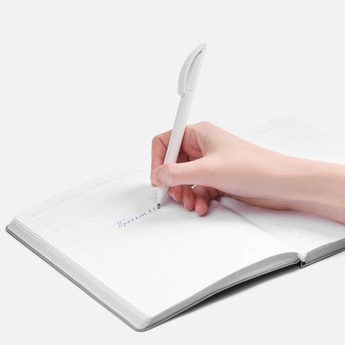 Ручка шариковая Prodir DS3 TMM, белая матовая фото 8