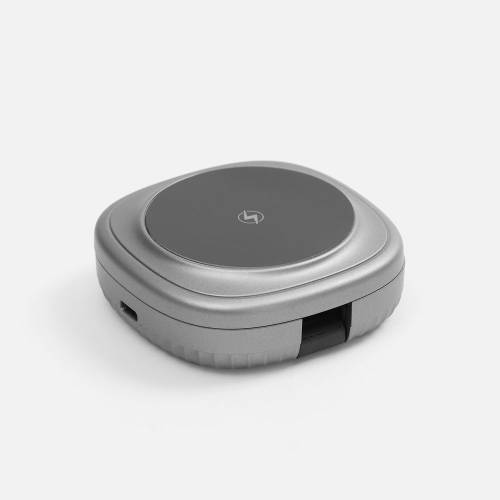 Складная станция беспроводной зарядки flowPad, серая фото 3