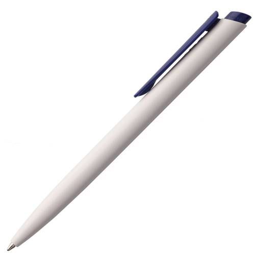 Ручка шариковая Senator Dart Polished, бело-синяя фото 3