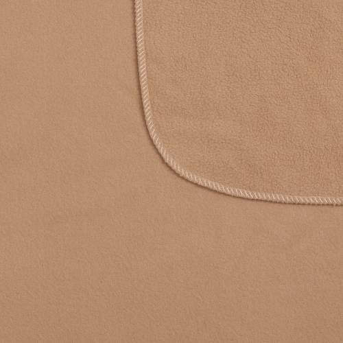 Флисовый плед Warm&Peace, бежевый фото 4