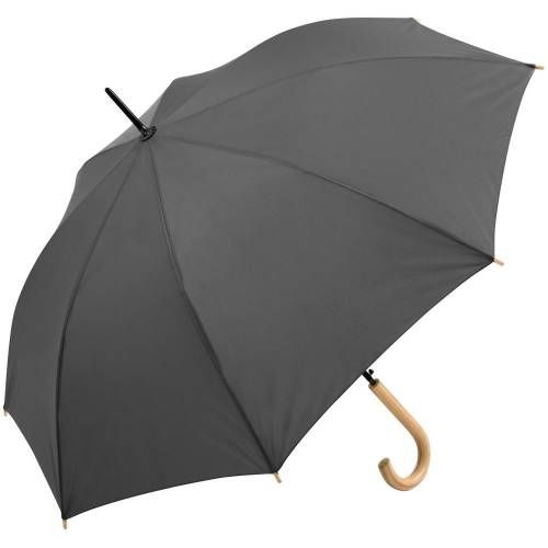 Зонт-трость OkoBrella, серый фото 2