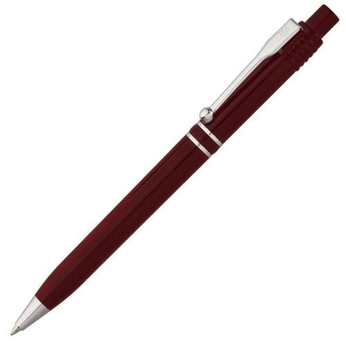 Ручка шариковая Raja Chrome, бордовая фото 2