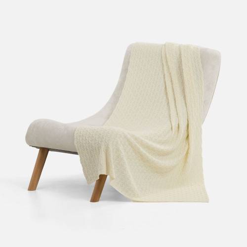 Плед Braidera, белый (молочный) фото 3