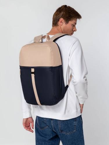 Рюкзак coolStuff, темно-синий с бежевым фото 12