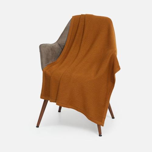 Плед Ornato, оранжевый (светлое золото) фото 2